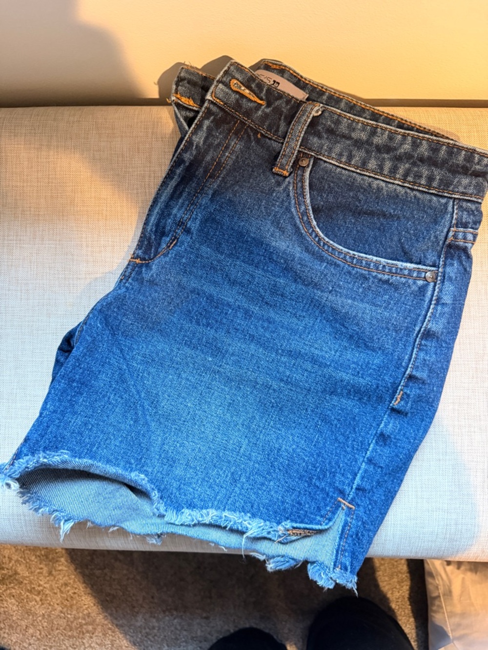 Classic Blue Denim Cutoff Shorts